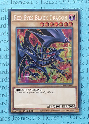 MP24-EN054 Red-Eyes Black Dragon Prismatic Secret Rare Alt Art Yu-Gi-Oh 1st New-image