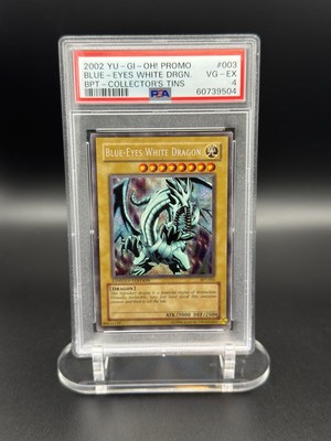 Yu-Gi-Oh! Blue-Eyes White Dragon BPT-003 Collectors Tin Limited Edition PSA 4-image
