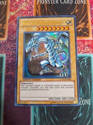 Yu-Gi-Oh! Blue-Eyes White Dragon LC01-EN004 Limited Ultra Rare Near Mint d4/-image