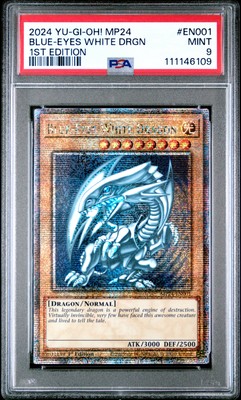 2024 YU-GI-OH! MP24-25TH ANV TIN: DUELING MIRRORS BLUE-EYES WHITE DRAGON PSA 9-image