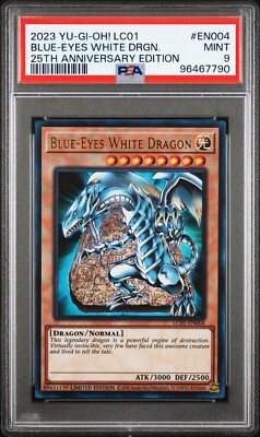 2023 Yu-Gi-Oh Blue-Eyes White Dragon LC01-EN004 25th Anniversary PSA 9-image