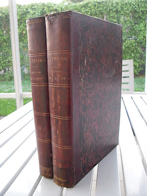 HISTOIRE DE L'EMPIRE SUIVANT L'HISTOIRE DU CONSULAT PAR THIERS 1865 2 VOL SET-image