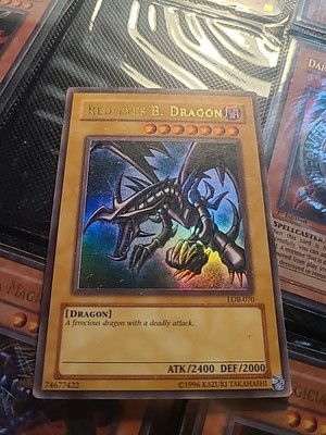 Red-Eyes B. Dragon LOB-070 The Legend of Blue Eyes White Dragon  HOLO BLEED-image