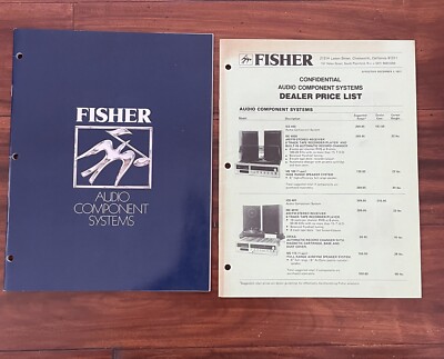 Fisher Audio Component Systems Catalog & 1977 Fisher Dealer Price List-image