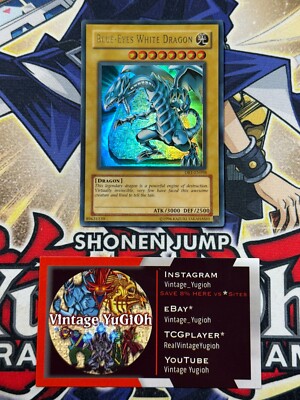 Yugioh Blue-Eyes White Dragon DB1-EN098 NM Ultra Rare-image