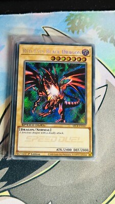 SBCB-EN167 Red-Eyes Black Dragon Secret Rare 1st Edition Mint/NM YuGiOh Card-image