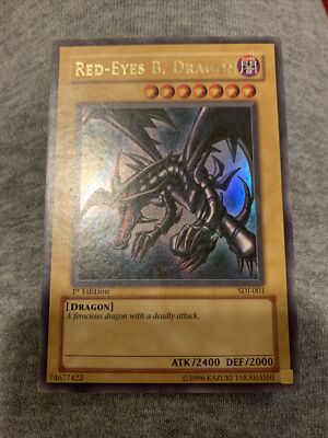 Red-Eyes Black Dragon SDJ-001 / 1st Edition Ultra Rare Yugioh NM-image