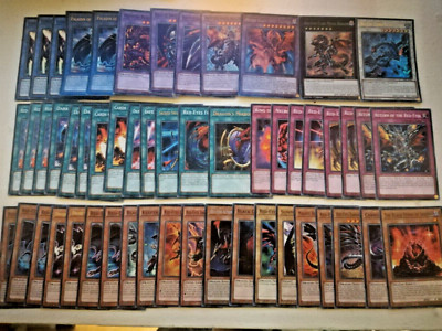 Yugioh Red-eyes Black Dragon Deck 48 Card Main deck 7 Card Extra Deck-image