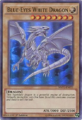 ( BLUE-EYES WHITE DRAGON ) - Ultra Rare - MVP1-EN055 - 1st - NM - Yu-Gi-Oh-image