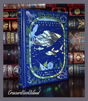 Twenty Thousand Leagues Under the Sea by Jules Verne New Sealed Leather Bound Ed-image