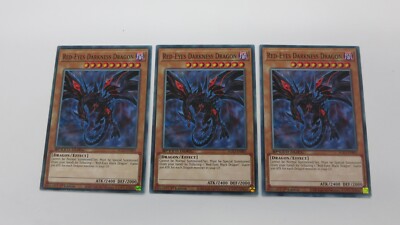 3x  RED-EYES DARKNESS DRAGON 1ST EDITION SGX3-ENB01  COMMON YUGIOH NM / UNPLAYED-image