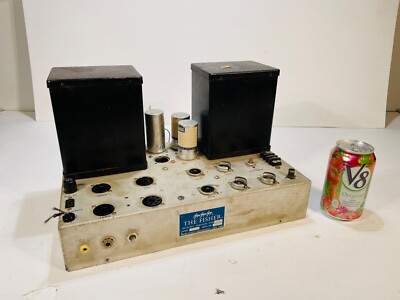 Vintage The Fisher 50-A 50A 5AW4 1614 12AU7 Monoblock Tube Amplifier Project-image