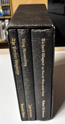 Richard Wagner The Man His Mind And His Music 3 Leatherbound Book Set w/Slipcase-image