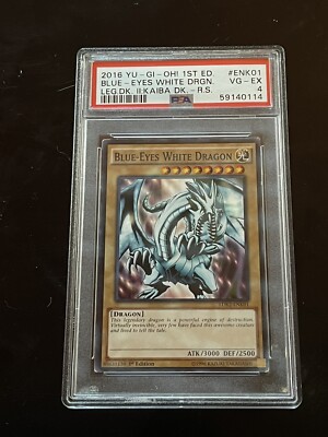 2016 Yu-Gi-Oh Blue-eyes White Dragon 1st Ed #ENK01-image