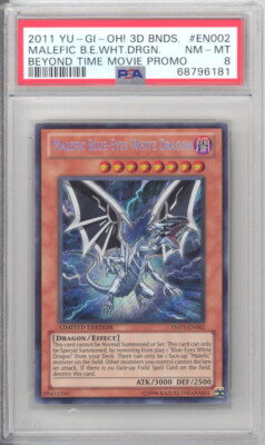 PSA 8 - Yu-Gi-Oh Card -YMP1-EN002 -MALEFIC BLUE-EYES WHITE DRAGON (secret) NM-MT-image