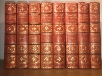 LEATHER Set; AMERICAN ENCYCLOPEDIA OF HISTORY! 1911 Complete Antiquarian Library-image