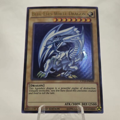 YuGiOh! Blue-Eyes White Dragon | CT13-EN008 | Ultra Rare | Limited Edition | NM-image