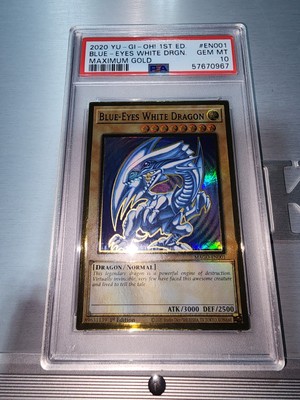 Blue-Eyes White Dragon MAGO-EN001 Maximum Gold 1st Edition-image