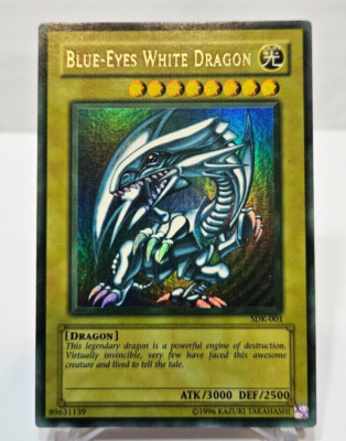 Blue-Eyes White Dragon SDK-001 Ultra Rare Unlimited FADED & WAVY Yugioh 5962-image