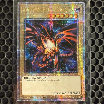 Yugioh 2020 Red Eyes Black Dragon Quarter Century Secret Rare LP--image