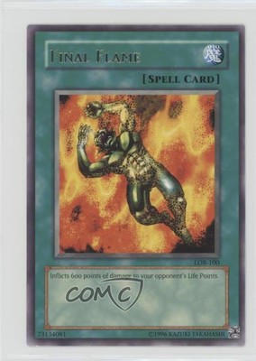2002 Yu-Gi-Oh! Legend of Blue Eyes White Dragon Final Flame (R) #LOB-100 gl9-image