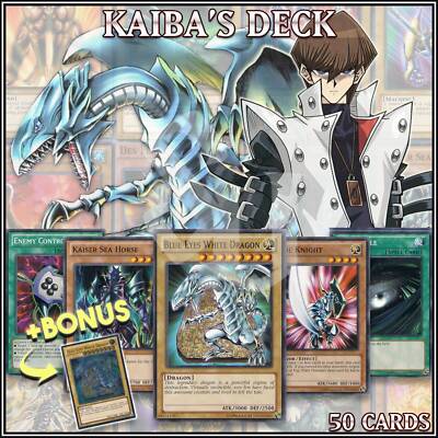 KAIBA ULTIMATE RARE DECK 50 Blue Eyes White Dragon Blade Knight YuGiOh +BONUS 🔥-image