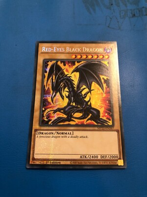 YUGIOH Secret Rare Red-Eyes Black Dragon MP22-EN267 1st Edition-image