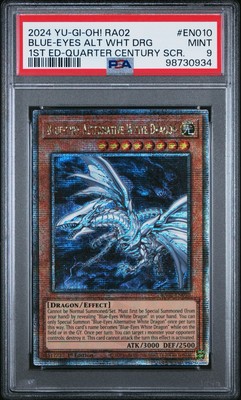 2024 Yu-Gi-Oh Blue-Eyes Alternate White Dragon 1st Edition Secret Rare PSA 9 NEW-image
