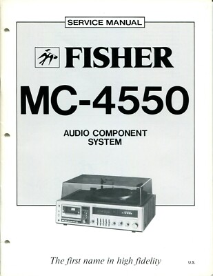 Vintage Fisher Service Manual Audio Component System MC-4550-image