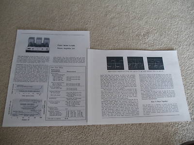 Fisher K-1000 Amplifier Review, 1964, 2 pgs, Full Test-image