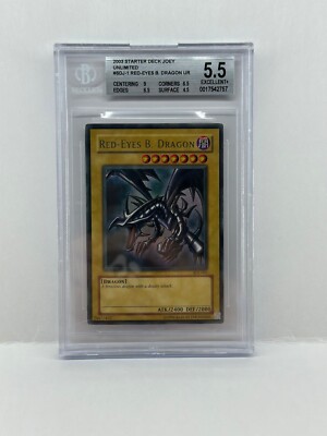 Yu-Gi-Oh! Red Eyes B. Dragon SDJ-001 BGS 5.5 Ultra Rare Original-image