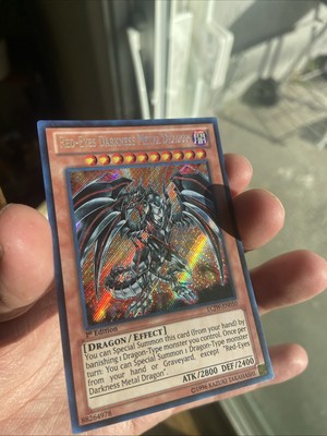 YUGIOH • RED EYES DARKNESS METAL DRAGON • SECRET RARE • LCJW-EN050 • 1st • NM-image