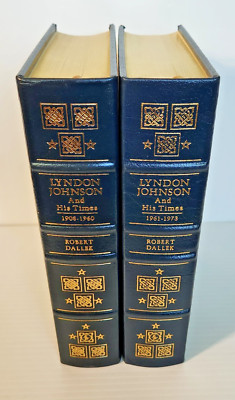 Easton Press LYNDON JOHNSON & HIS TIMES 2 Vol Set Leather Deluxe Ed 2001-image