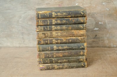 Set of Leather Bound George Eliot Books - Poems, Daniel Deronda Silas Marner etc-image