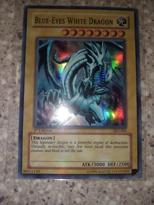 Blue-Eyes White Dragon SKE-001 Starter Deck: Kaiba 1st Edition - HEAVILY PLAYED-image