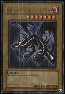 Yu-Gi-Oh! - Legends of Blue Eyes White Dragon Red-Eyes B. Dragon 2002 LOB-070-image