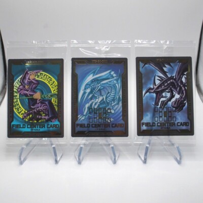 Yu-Gi-Oh Blue Eyes Red Eyes Dark Magician FIELD CENTER CARD 3 set Japanese P01-image