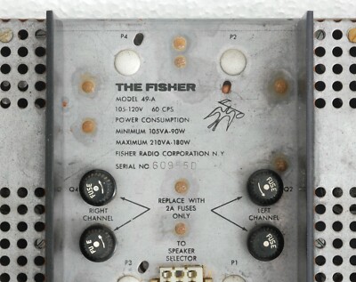 Fisher 49A Power Amplifier Chassis-image