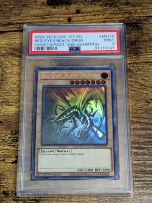 Yugioh Red-Eyes Black Dragon GFP2-EN176 PSA 9 Ghost Rare MINT-image