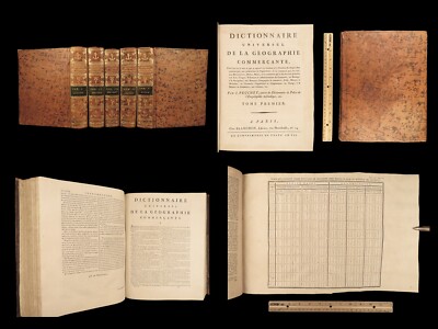 1798 ECONOMICS Peuchet Encyclopedia of COMMERCE Colonialism Morellet HUGE 5v SET-image