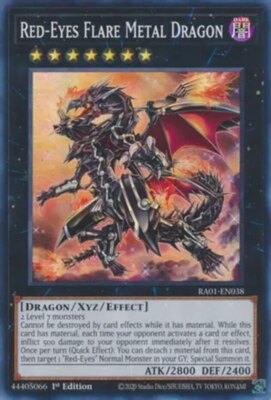 Yugioh! Red-Eyes Flare Metal Dragon - RA01-EN038 - Ultra Rare - 1st Edition Near-image