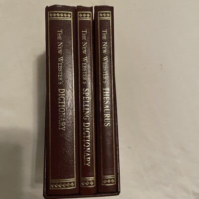The New Webster’s Desk Reference Set (1993 Leather bound)-image