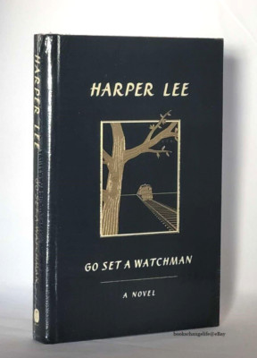 HARPER LEE GO SET A WATCHMAN Leatherbound Deluxe Gilded pages & Bookmark SEALED-image