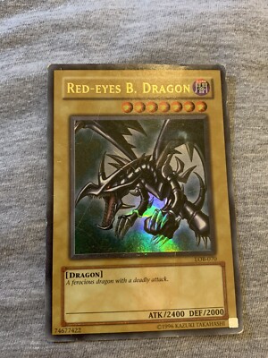Red-Eyes B. Dragon LOB-070 Ultra Rare HP Yugioh Card-image