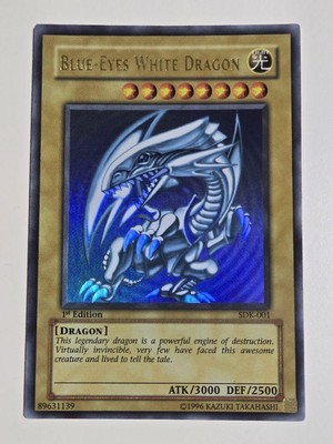 Yugioh NM Blue-Eyes White Dragon 1st Edition SDK-001 English [Near Mint]-image