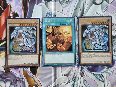 Blue-eyes White Dragon X2 LC01 Ultra Rare Limited Edition. Trade In, Rare, ANGU.-image