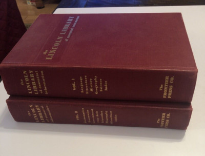 The Lincoln Library of Essential Information Vol. 1 & 2 Set Two Volumes 1961-image