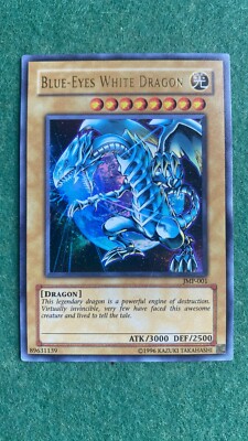 Yugioh - Blue-Eyes White Dragon JMP-001 Shonen Jump Ultra Rare NM-image