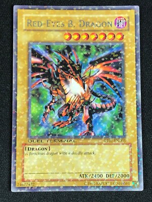 YUGIOH RED-EYES B. DRAGON DT01-EN003 RARE (NM)-image