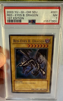 Red-Eyes B. Dragon SDJ-001 Starter Deck: Joey 1st Edition PSA 7-image